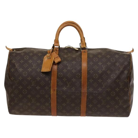 LOUIS VUITTON Monogram Keepall 55 Boston Bag M41424 - Picture 2 of 16